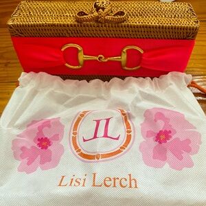Lisi lerch clutch with dust bag.